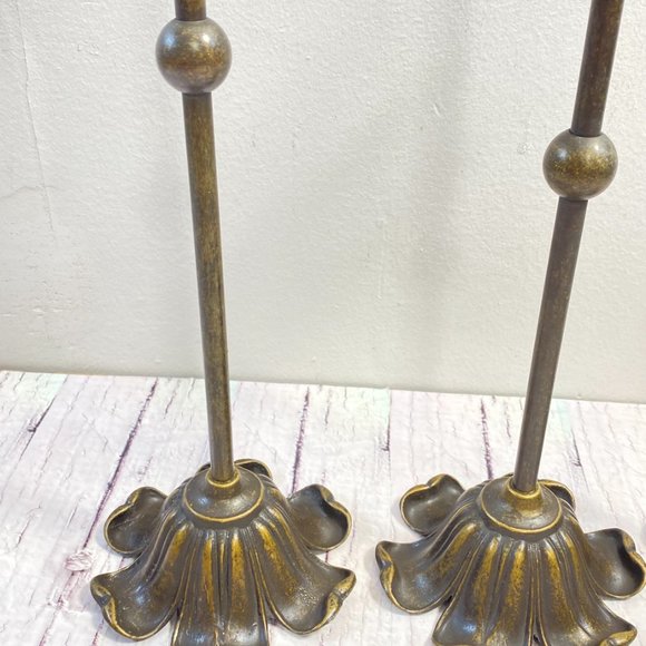 Vintage Set of 3 Candlesticks Holder Taper Brass, Candles Holder for Holiday - Picture 2 of 10